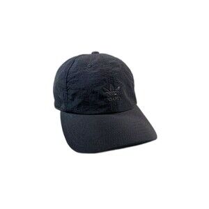 Adidas all black panel baseball hat cap adjustable
